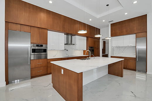 Kitchen in a luxury home in Massachusetts